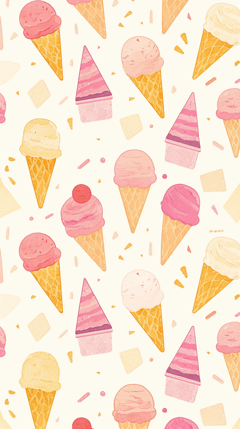 Ice Cream 114 original repeating artwork