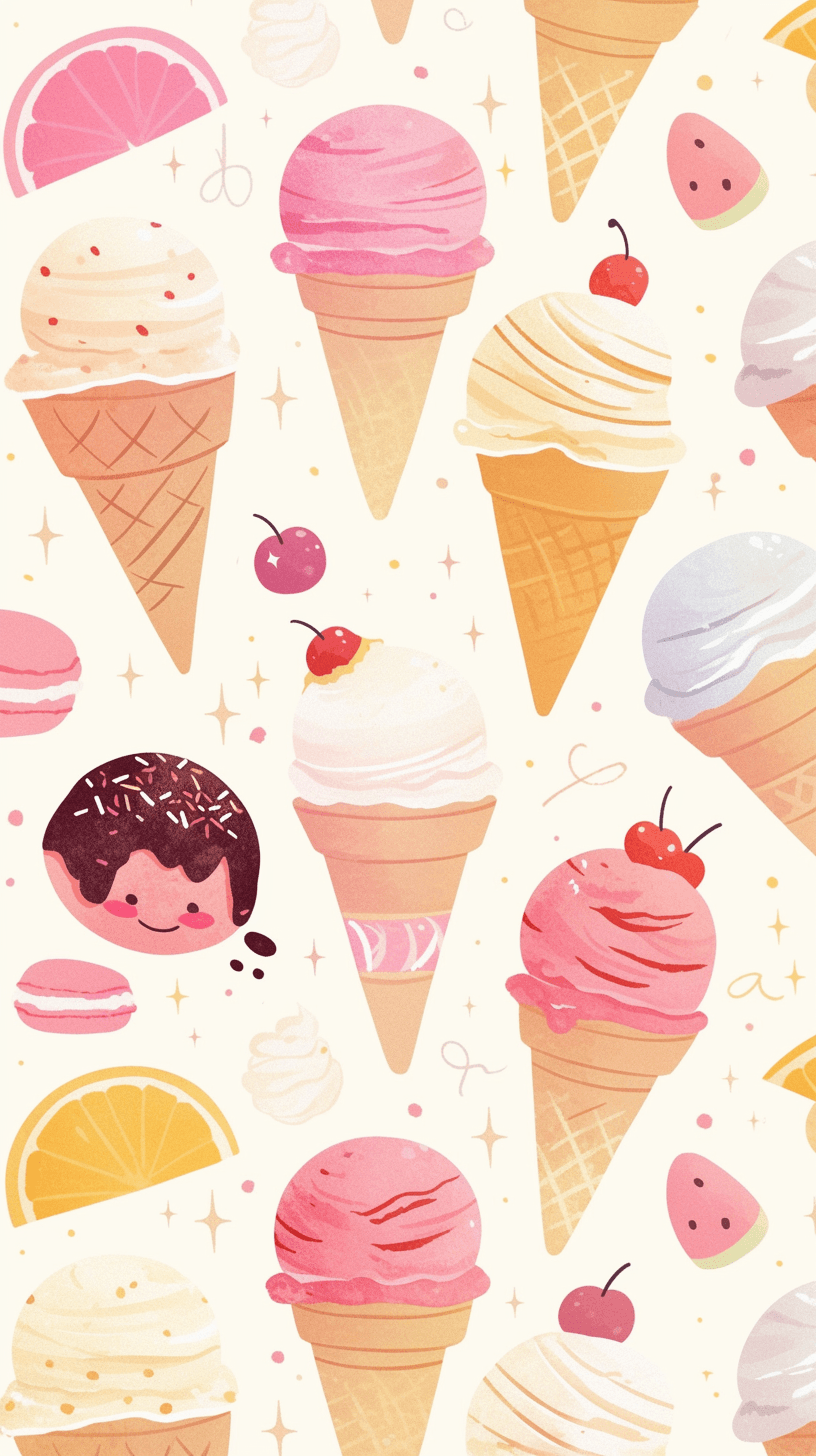 Ice Cream 092 original repeating artwork