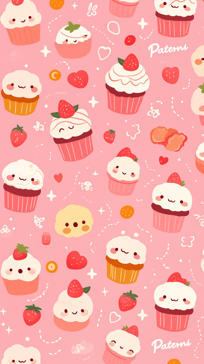 Cake Parade original repeating artwork