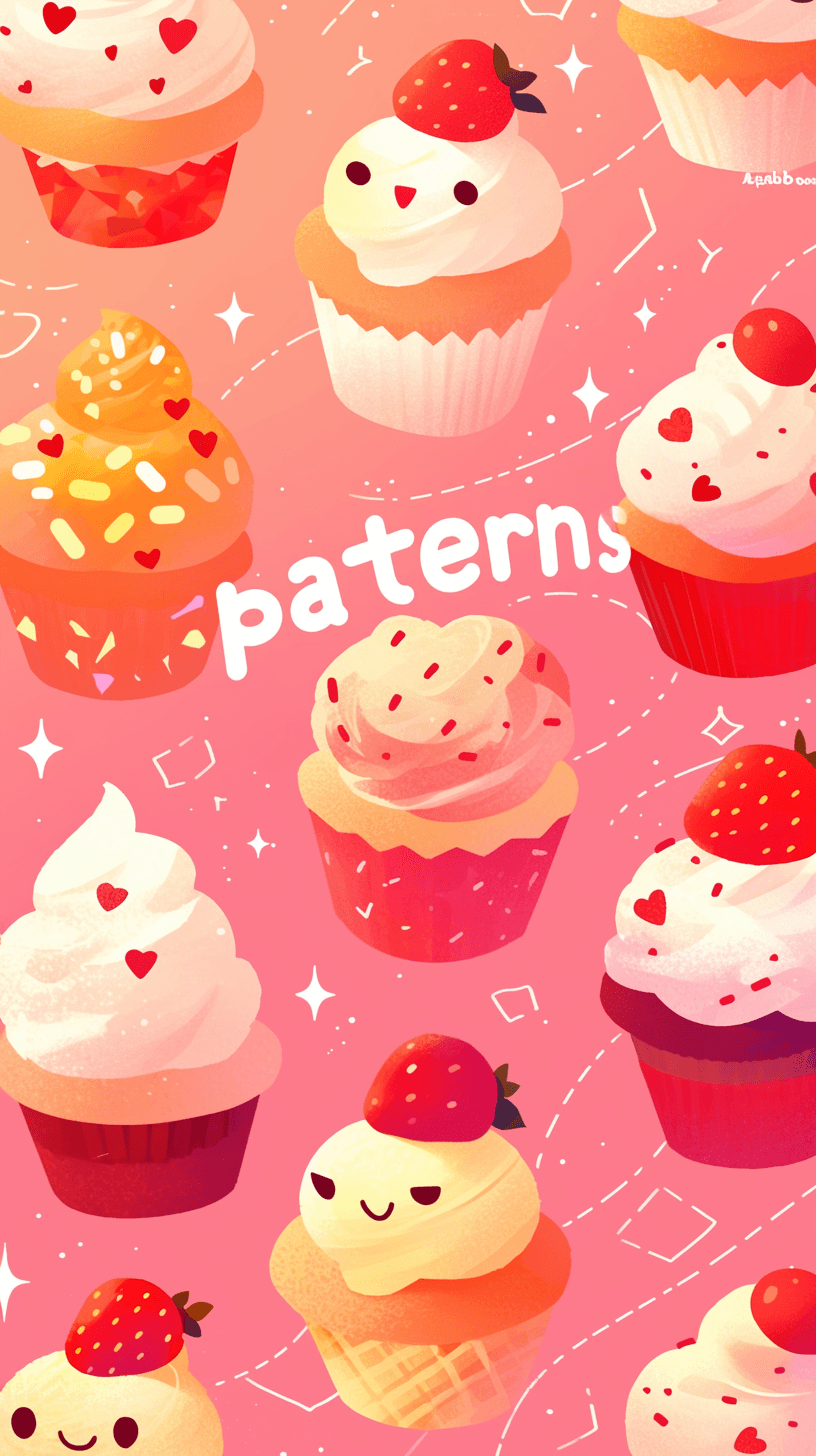 Cake Picnic original repeating artwork