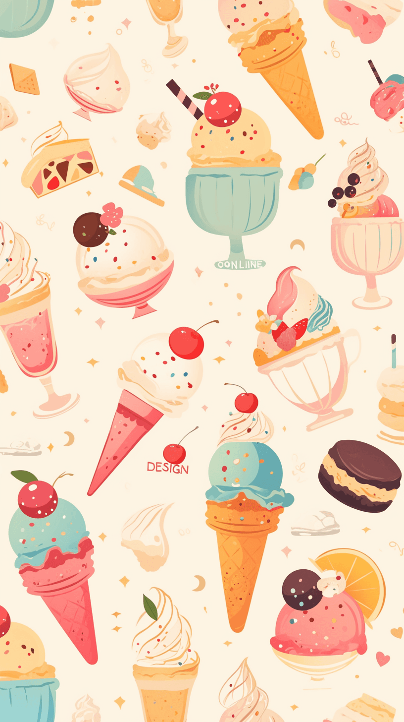 Ice Cream 110 original repeating artwork