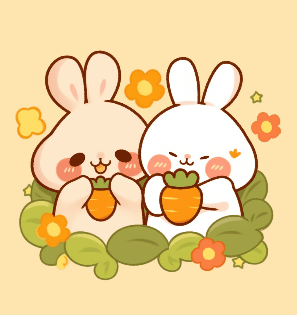 Bunny Flare original repeating artwork