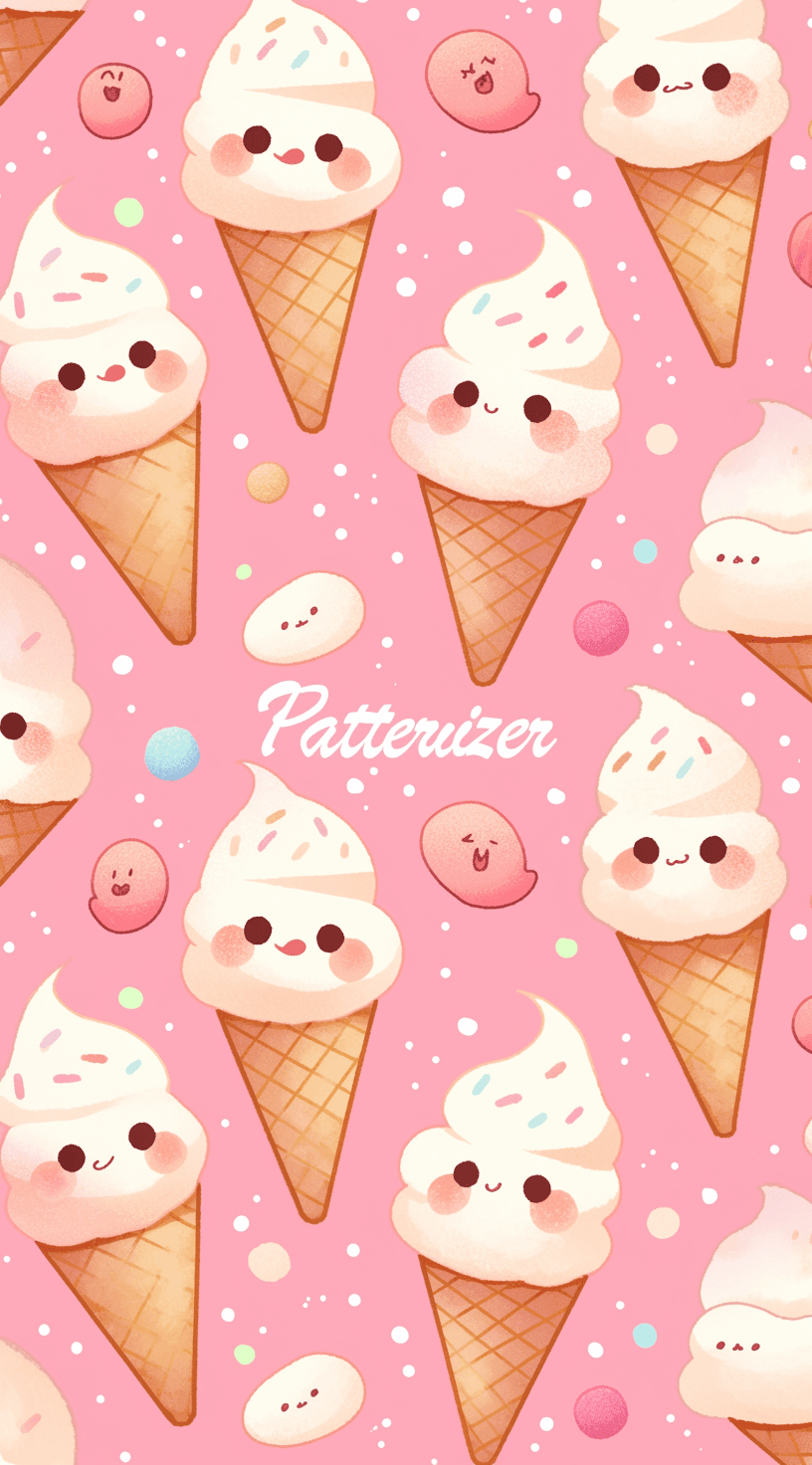 Ice Cream 100 original repeating artwork