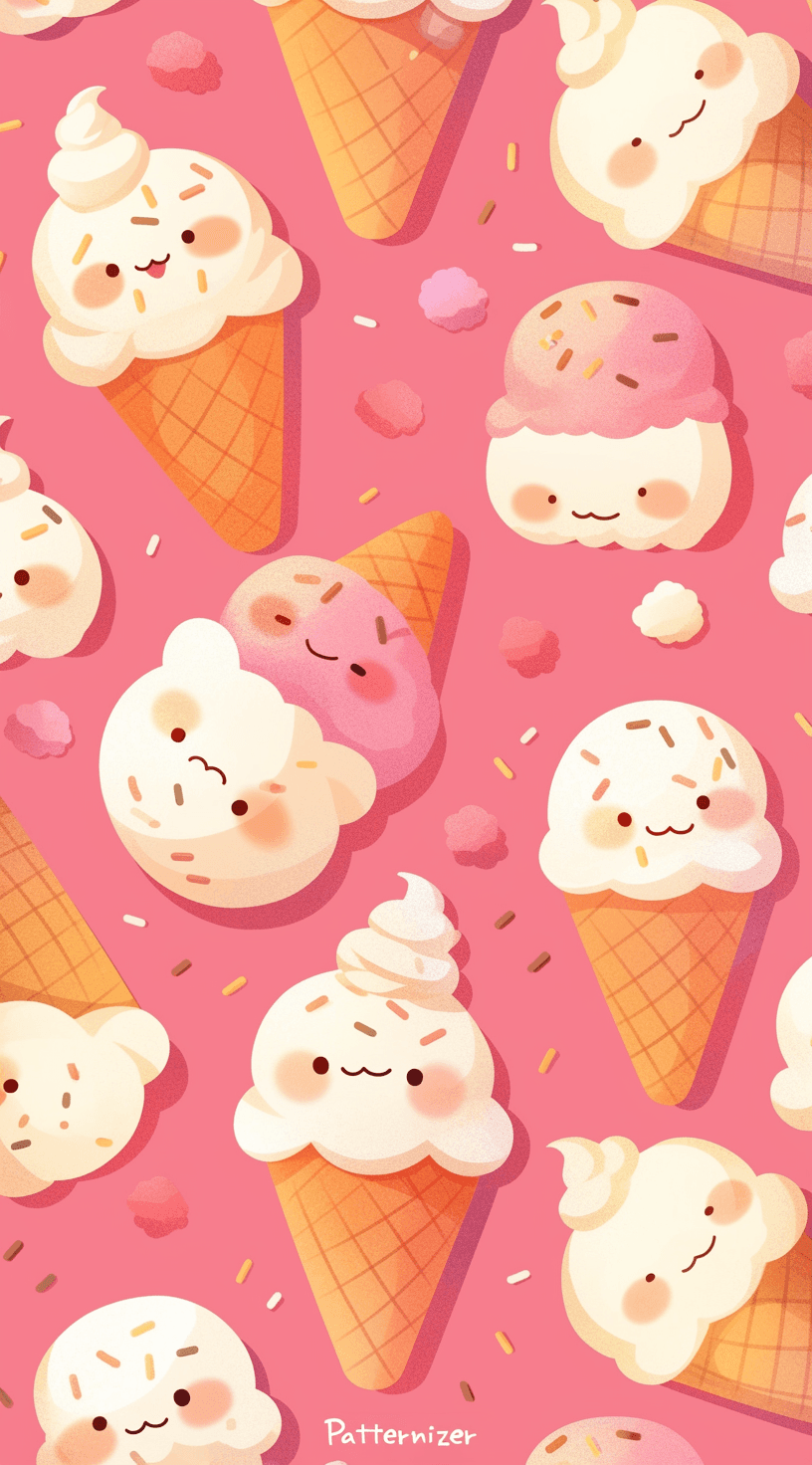 Ice Cream Mark original repeating artwork