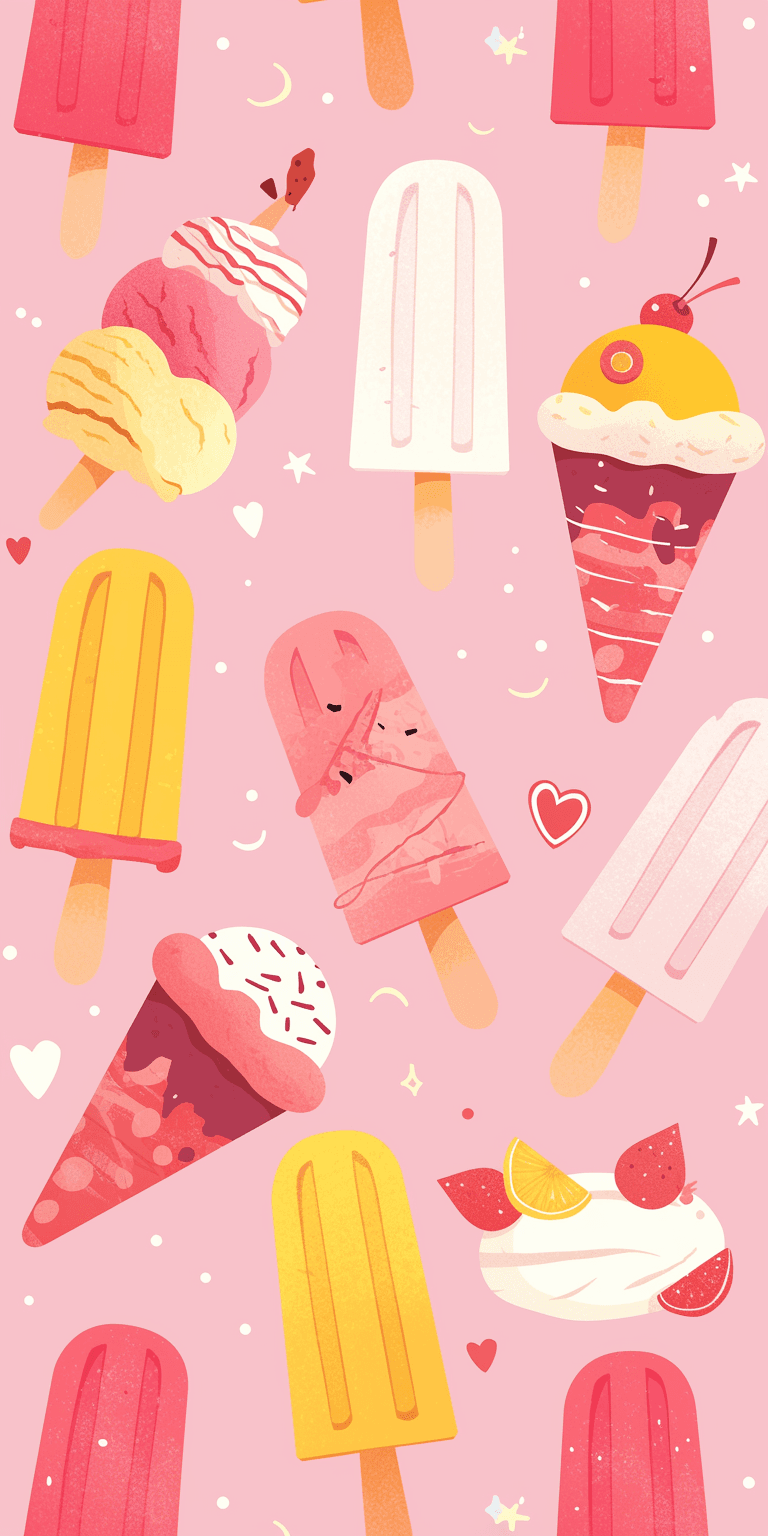 Ice Pops original repeating artwork