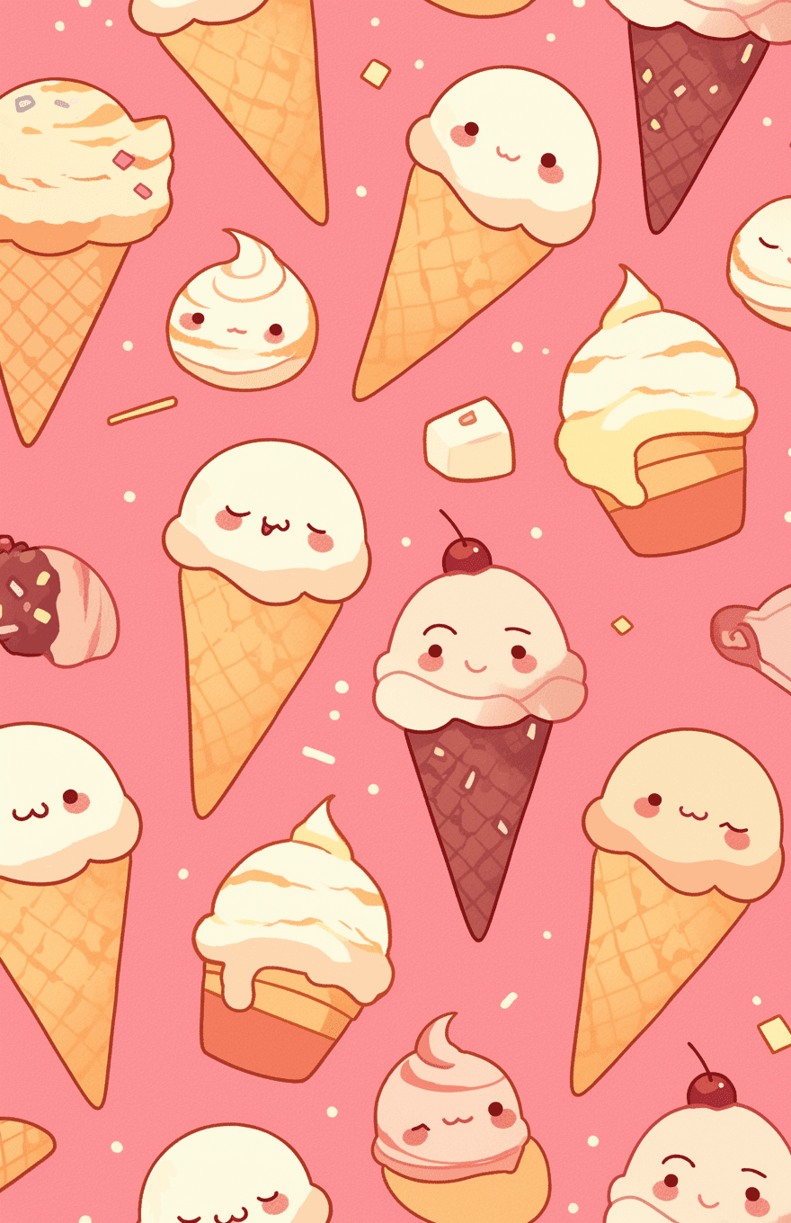 Ice Cream Dusk original repeating artwork