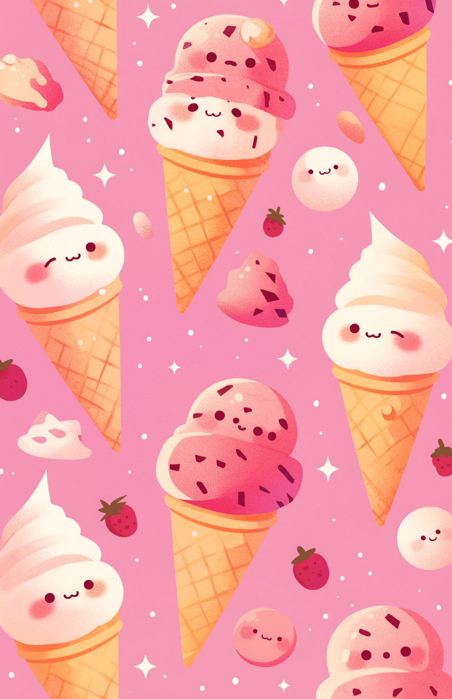 Ice Cream Club original repeating artwork