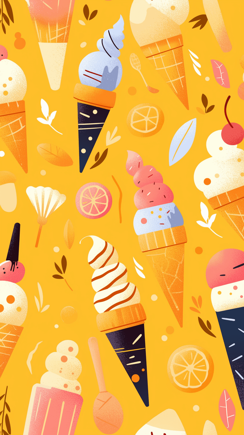 Ice Cream 001 original repeating artwork