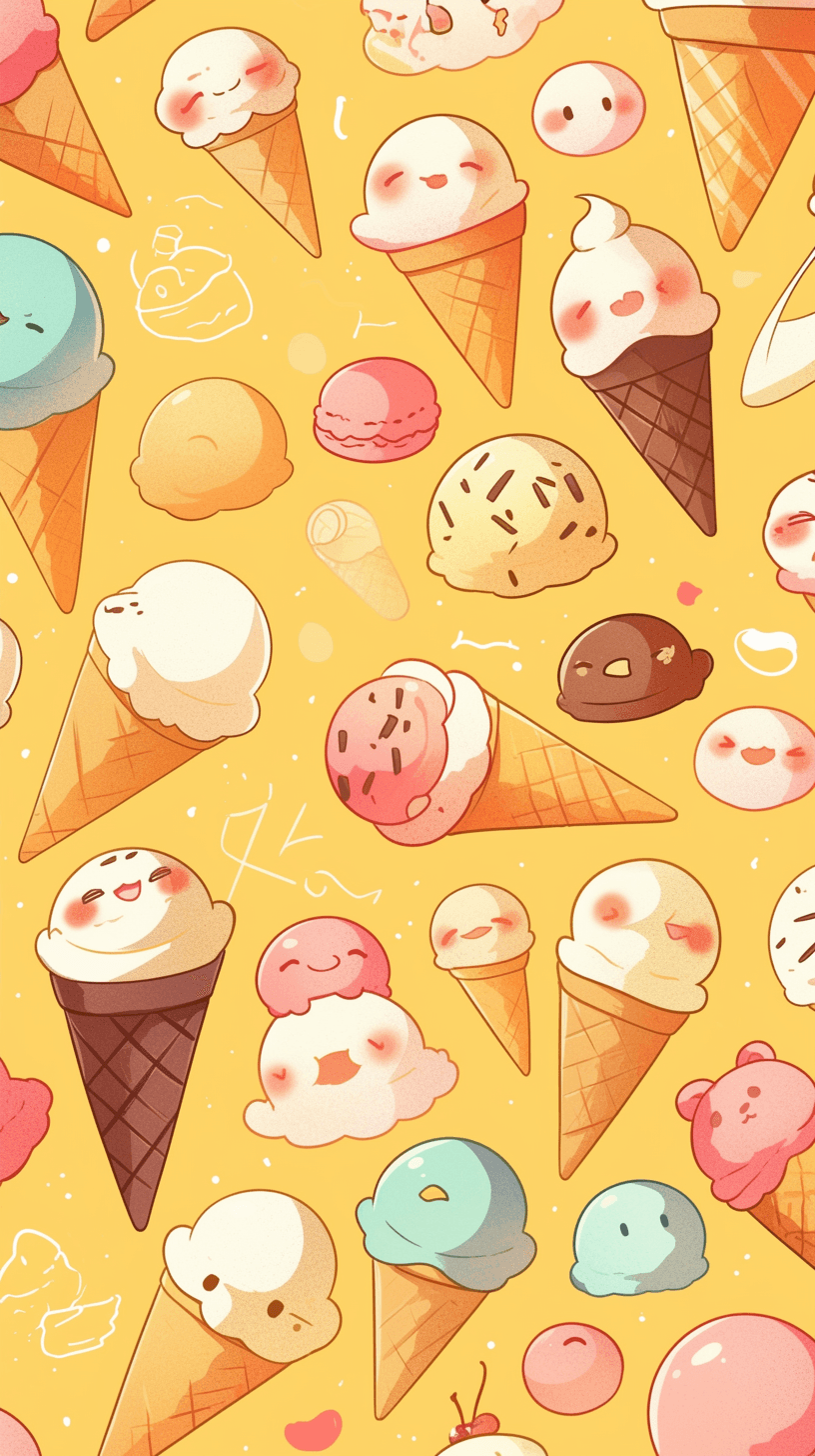 Ice Cream Jam original repeating artwork