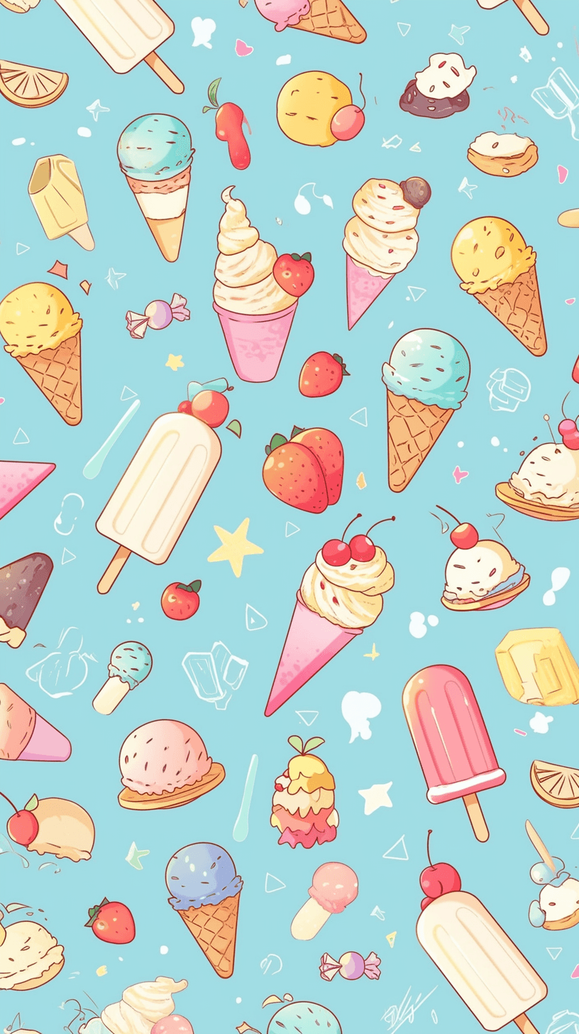 Ice Cream 117 original repeating artwork