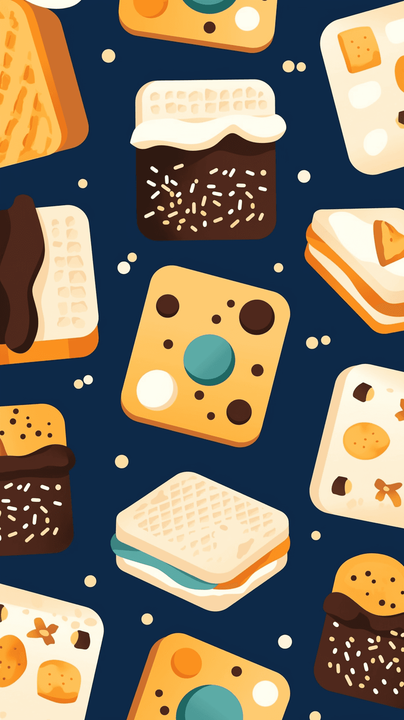 Dessert Tribe original repeating artwork