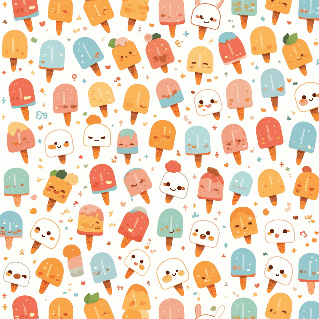 Popsicle Parade original repeating artwork