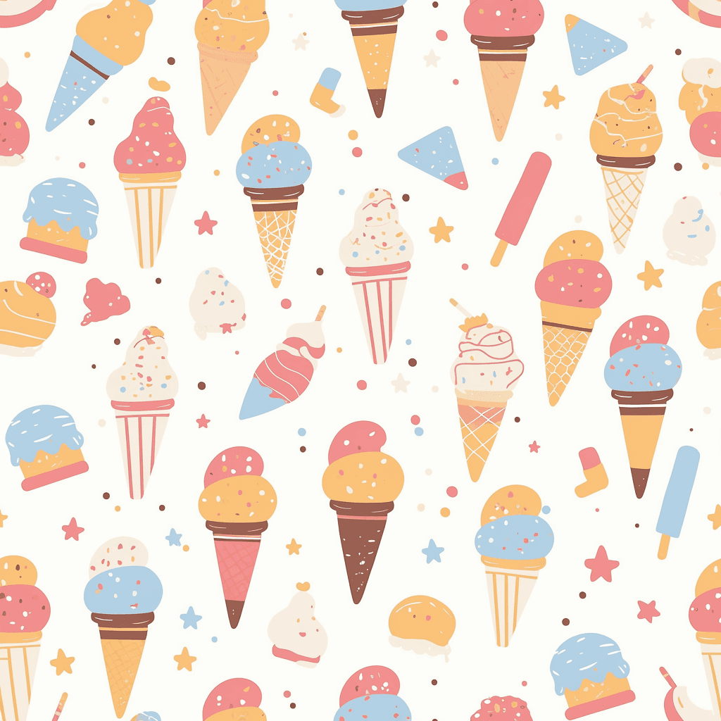 Ice Cream Pop original repeating artwork