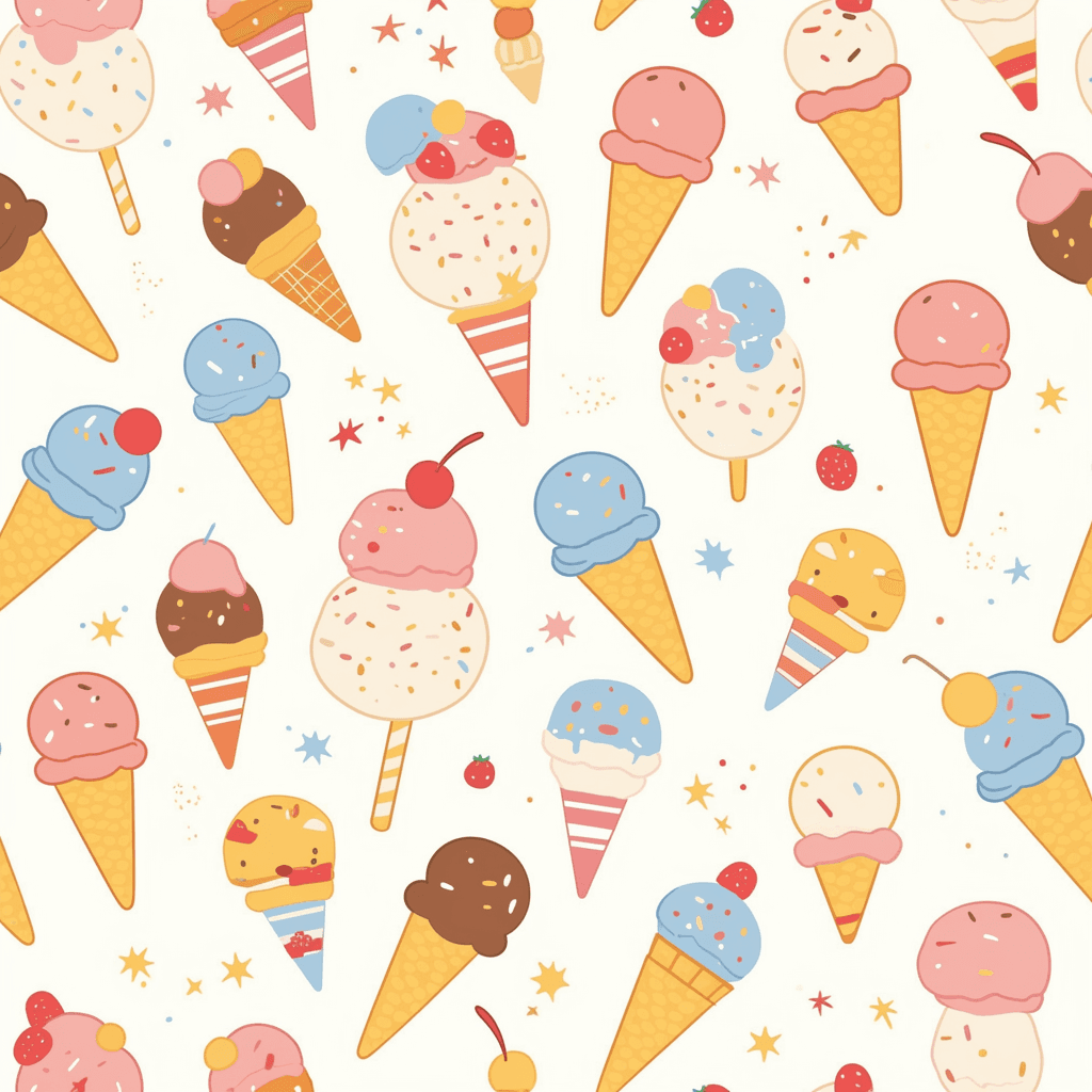 Ice Cream 112 original repeating artwork
