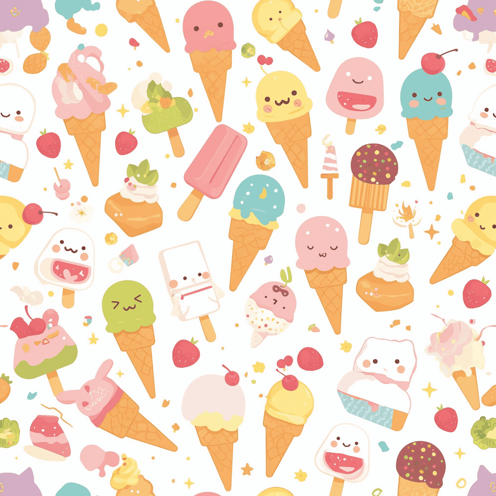 Ice Cream 115 original repeating artwork