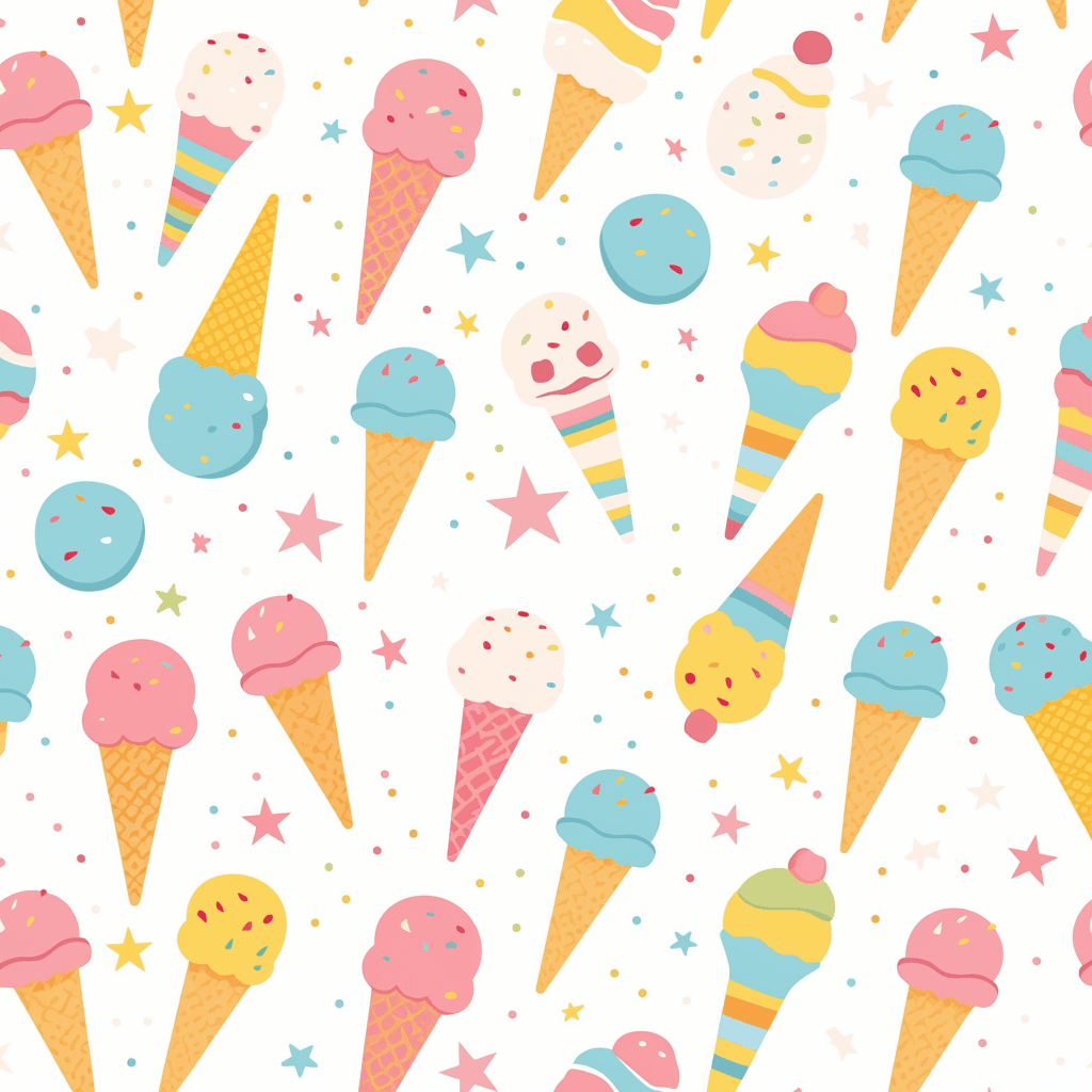 Ice Cream Blast original repeating artwork