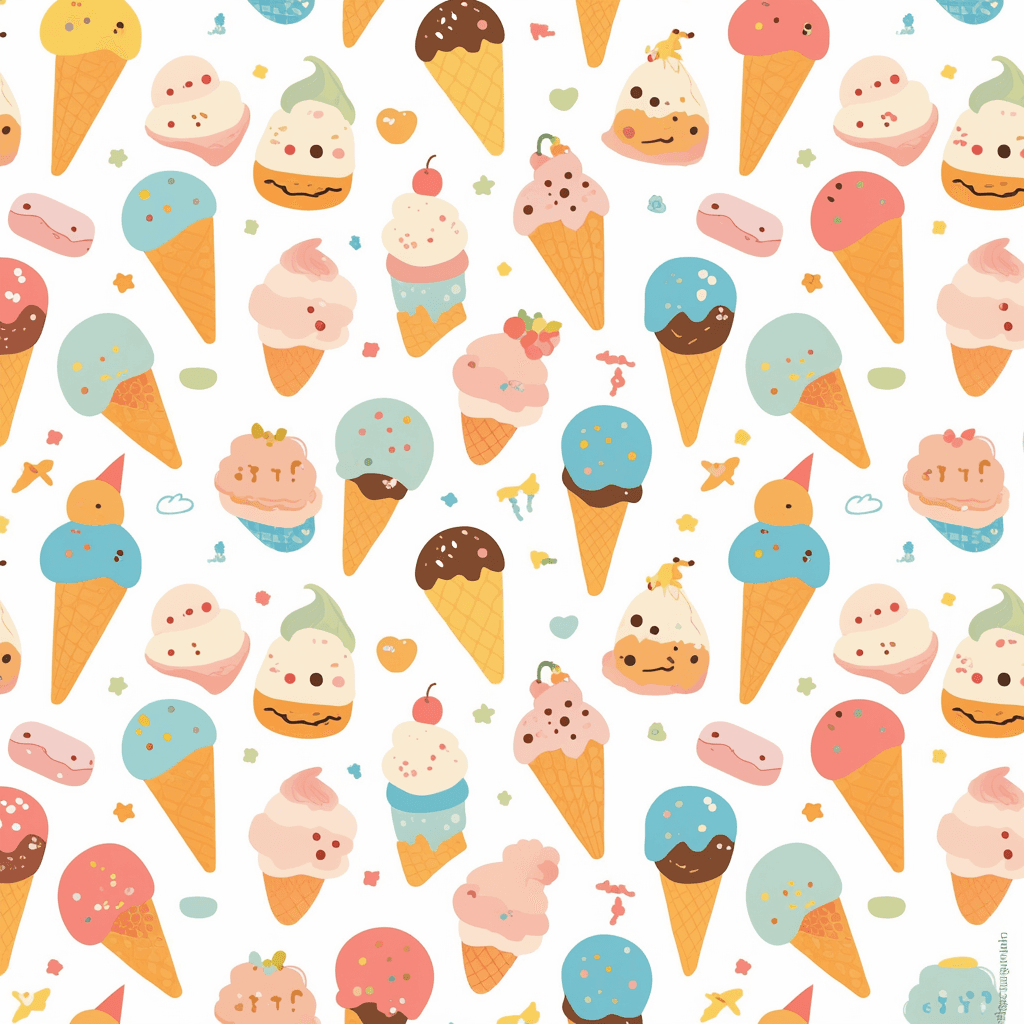 Ice Cream 106 original repeating artwork