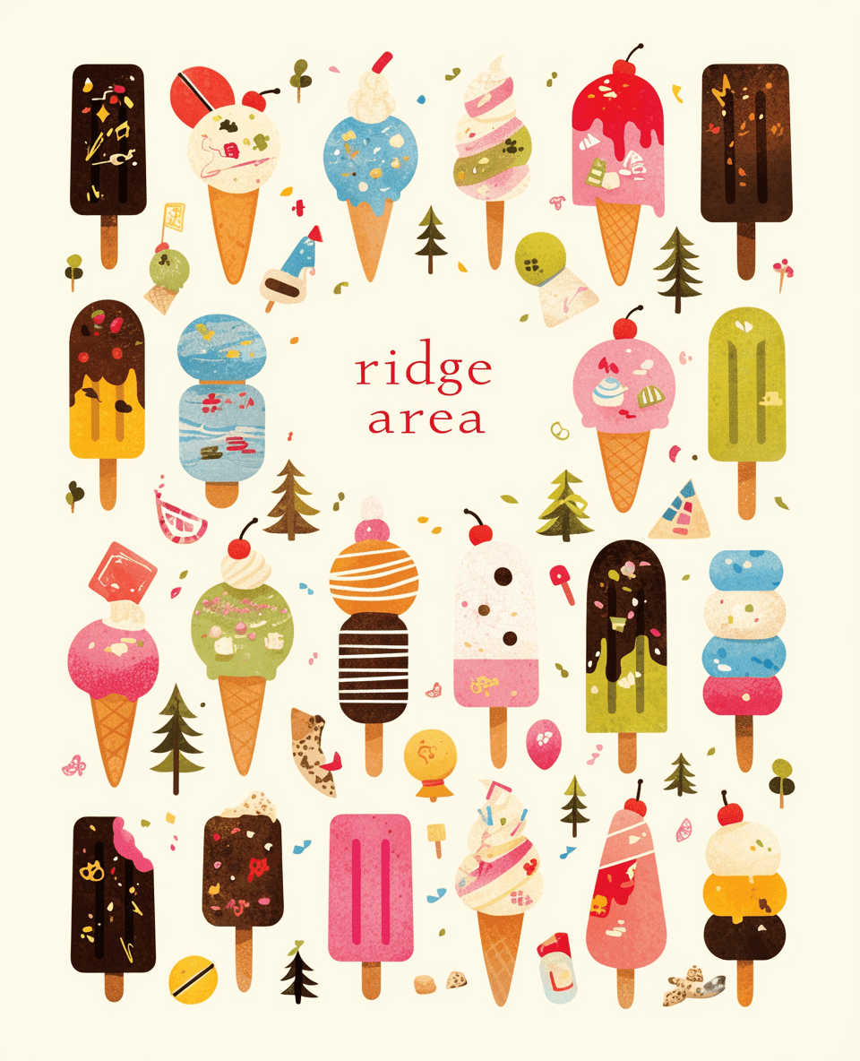 Ice Pops Club original repeating artwork