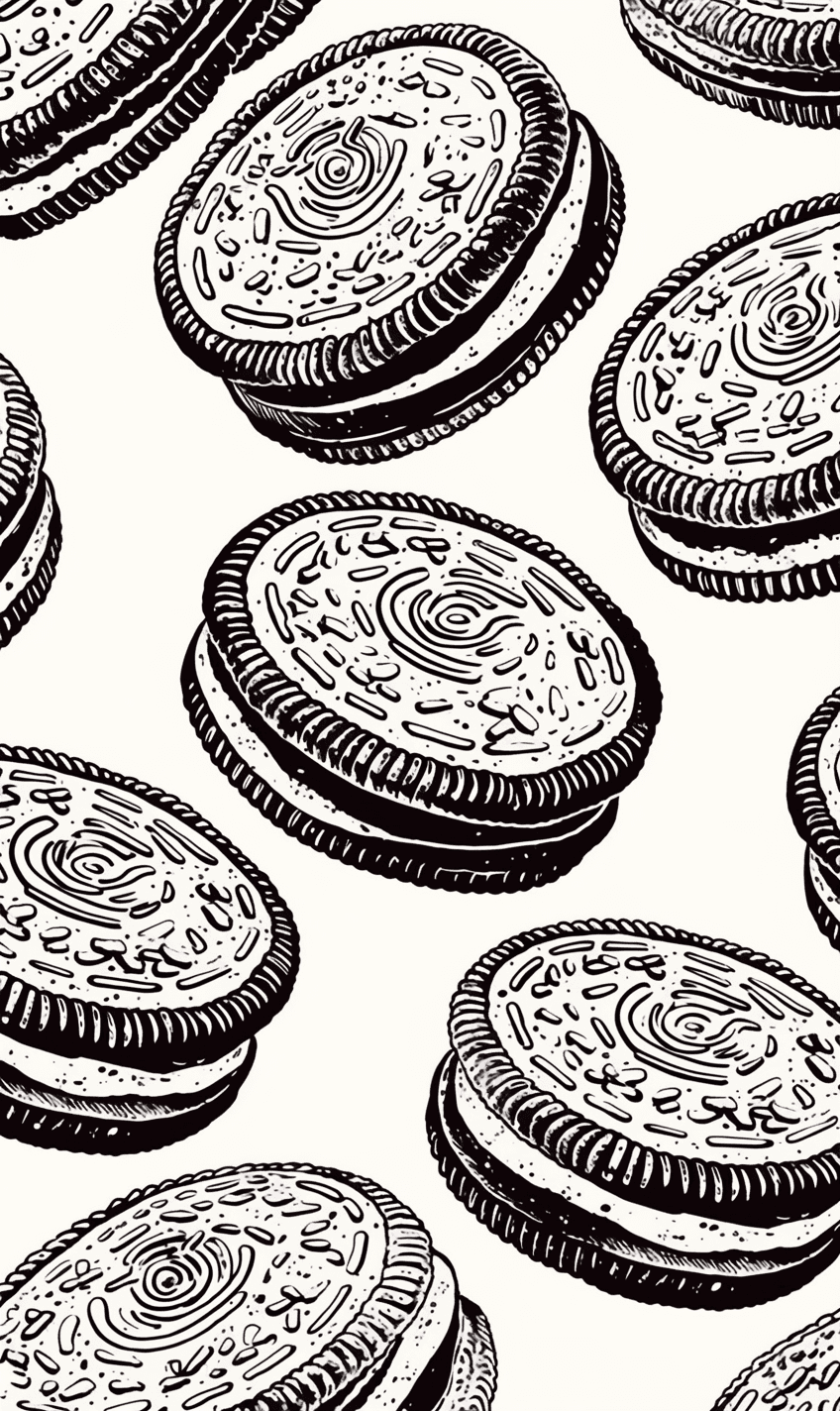 Oreo Tribe original repeating artwork