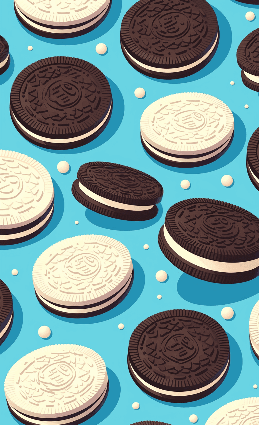 Oreo Squad original repeating artwork