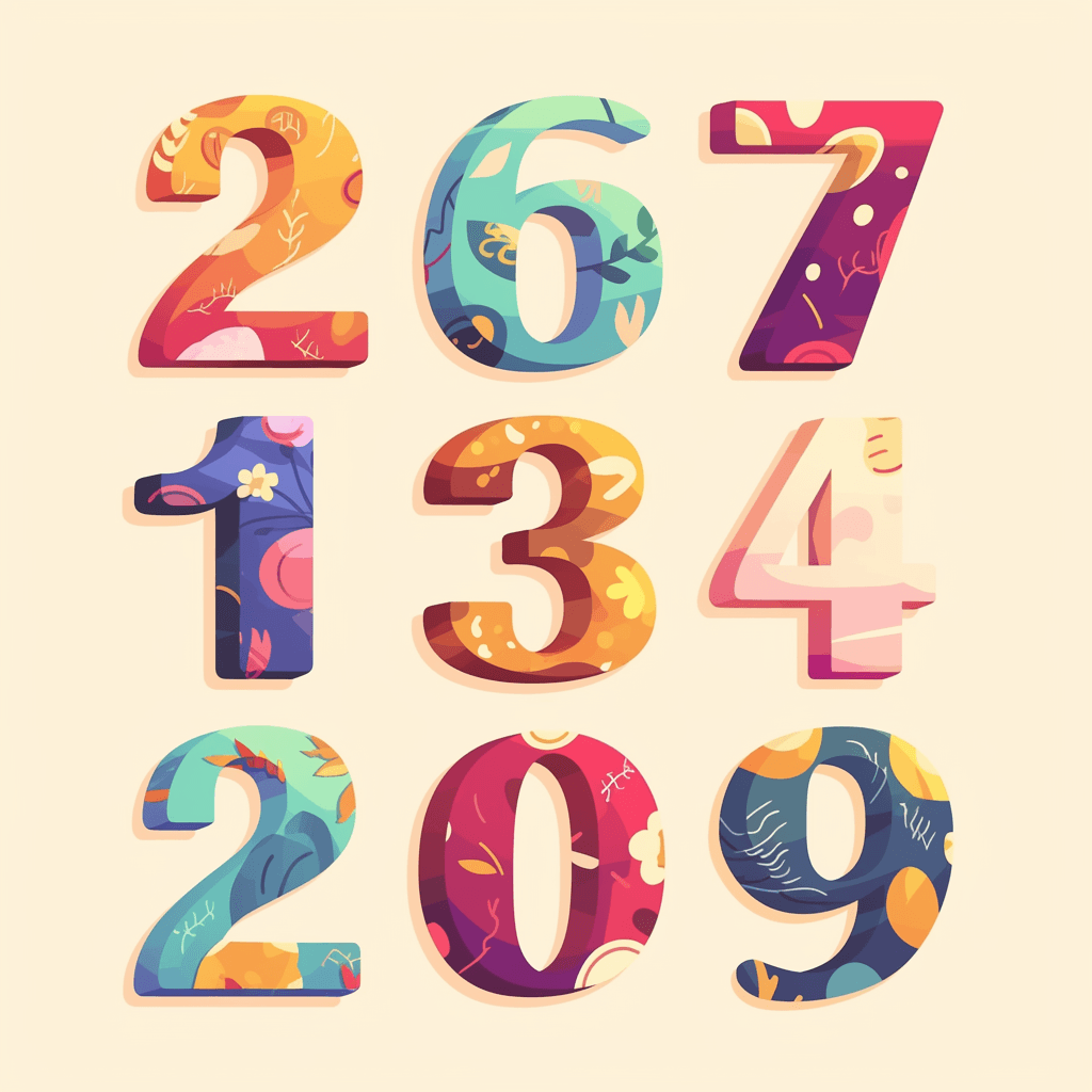 Geo Number 429 original repeating artwork