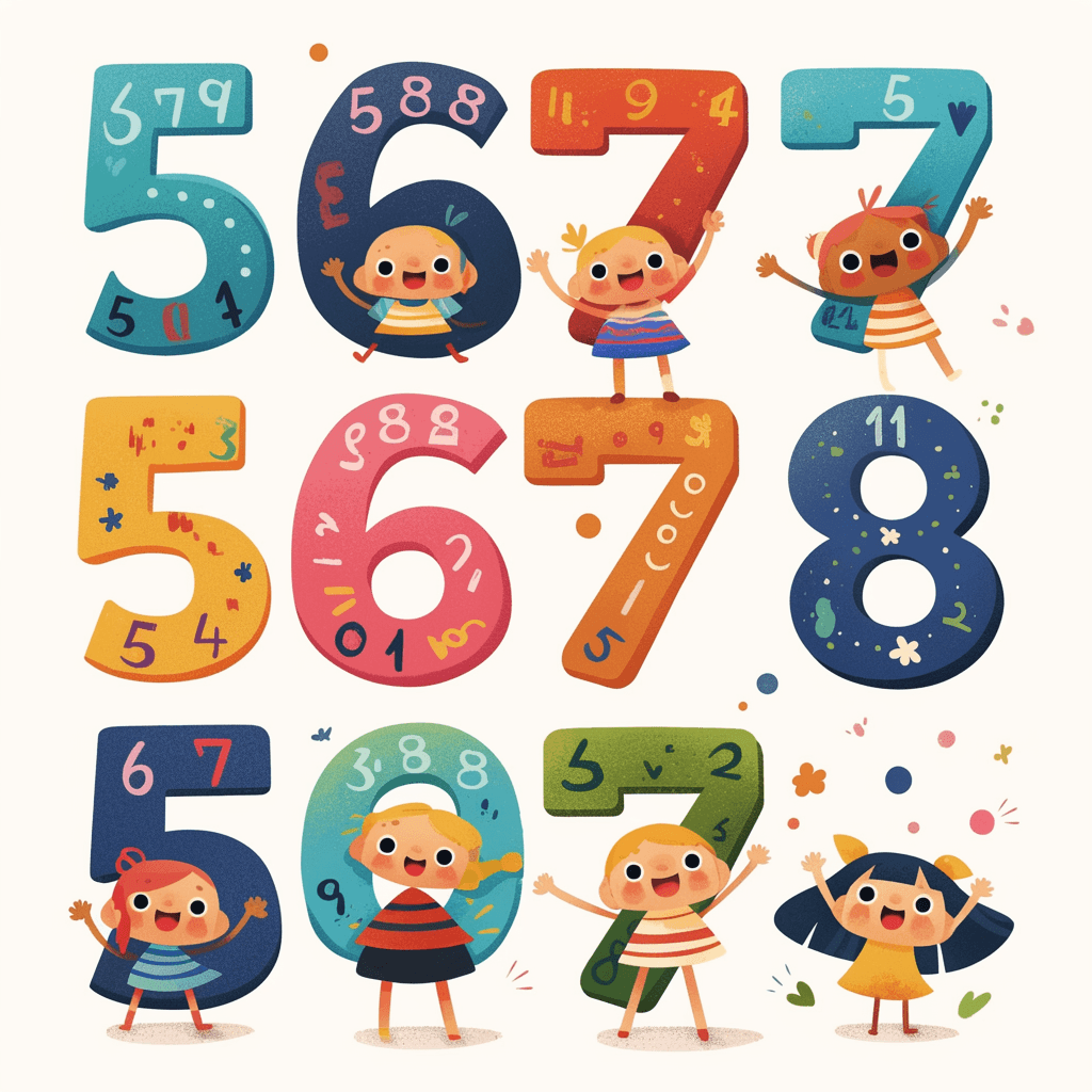 Geo Number 332 original repeating artwork