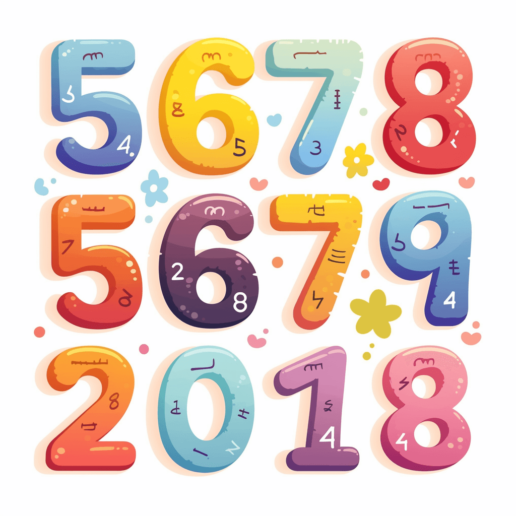 Geo Number 255 original repeating artwork