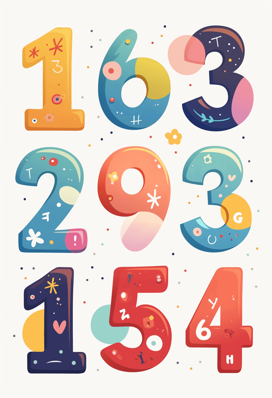 Geo Number 363 original repeating artwork