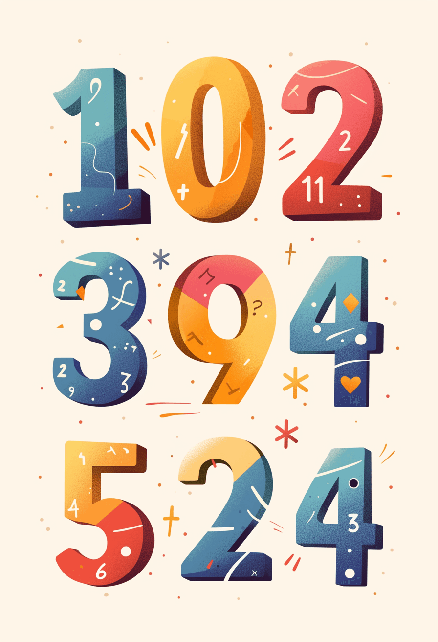 Geo Number 330 original repeating artwork