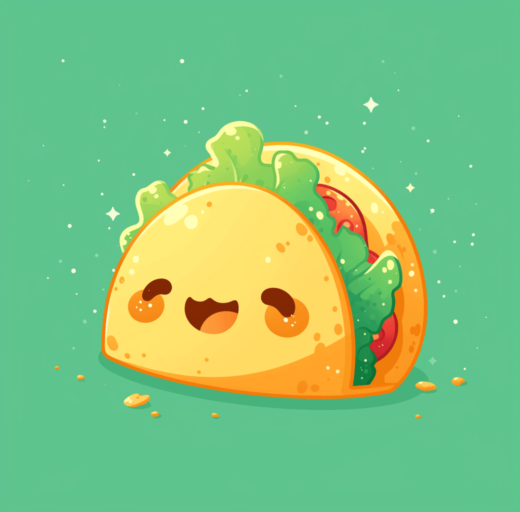 Taco Pals original repeating artwork