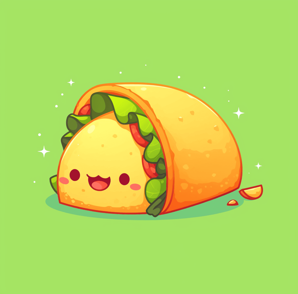 Taco Gang original repeating artwork