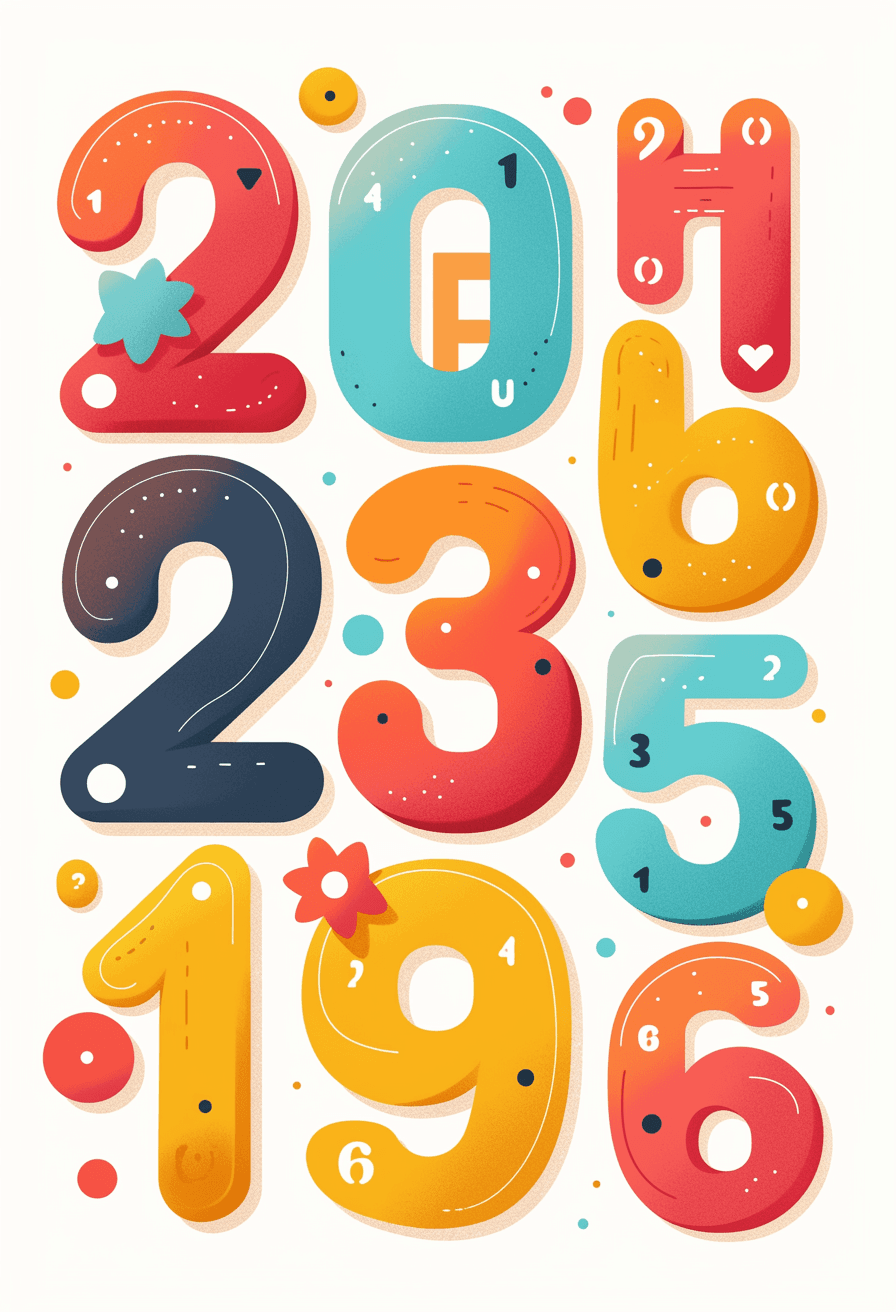 Geo Number 387 original repeating artwork