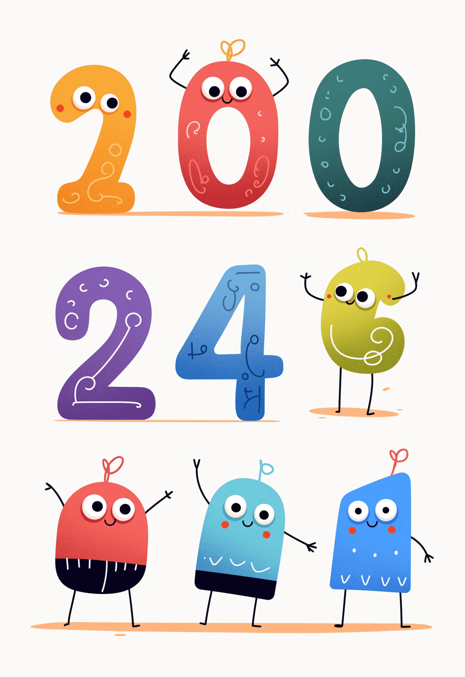 Geo Number 325 original repeating artwork