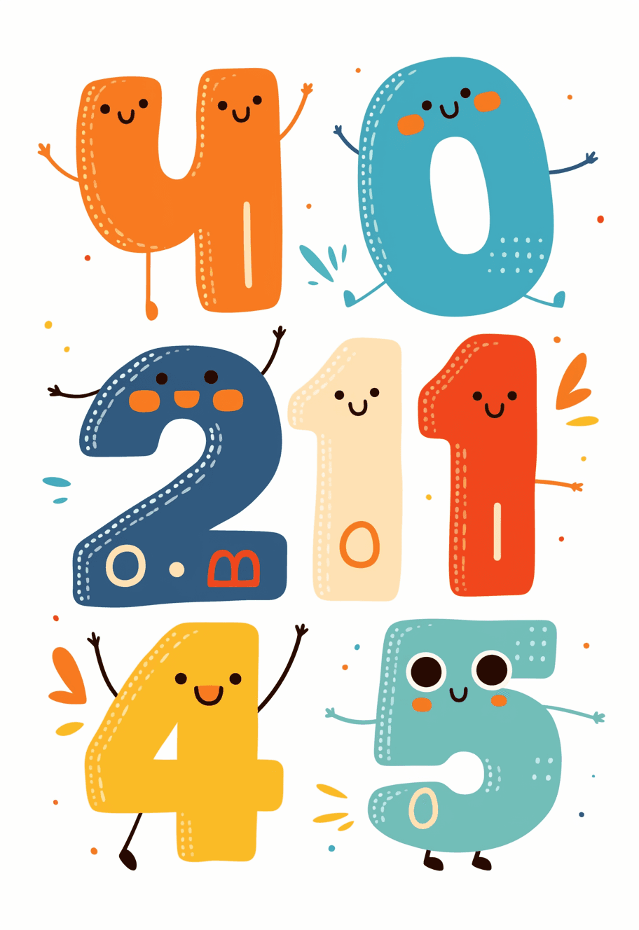 Geo Number 361 original repeating artwork