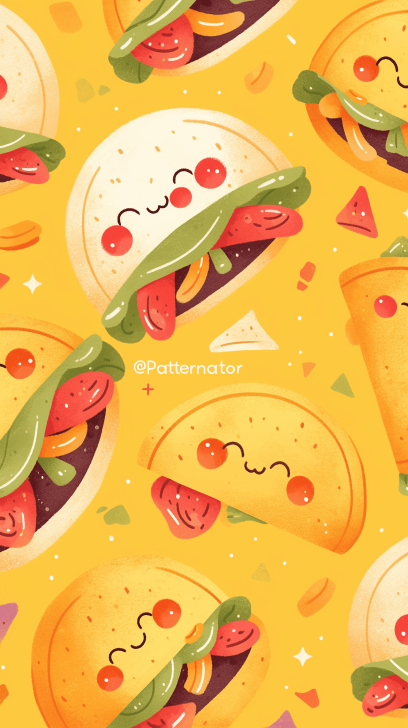 Cute Snack 004 original repeating artwork