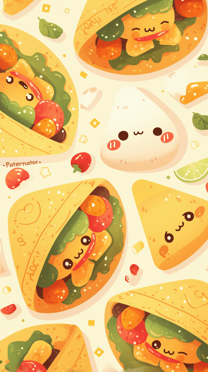 Cute Snack Collective original repeating artwork