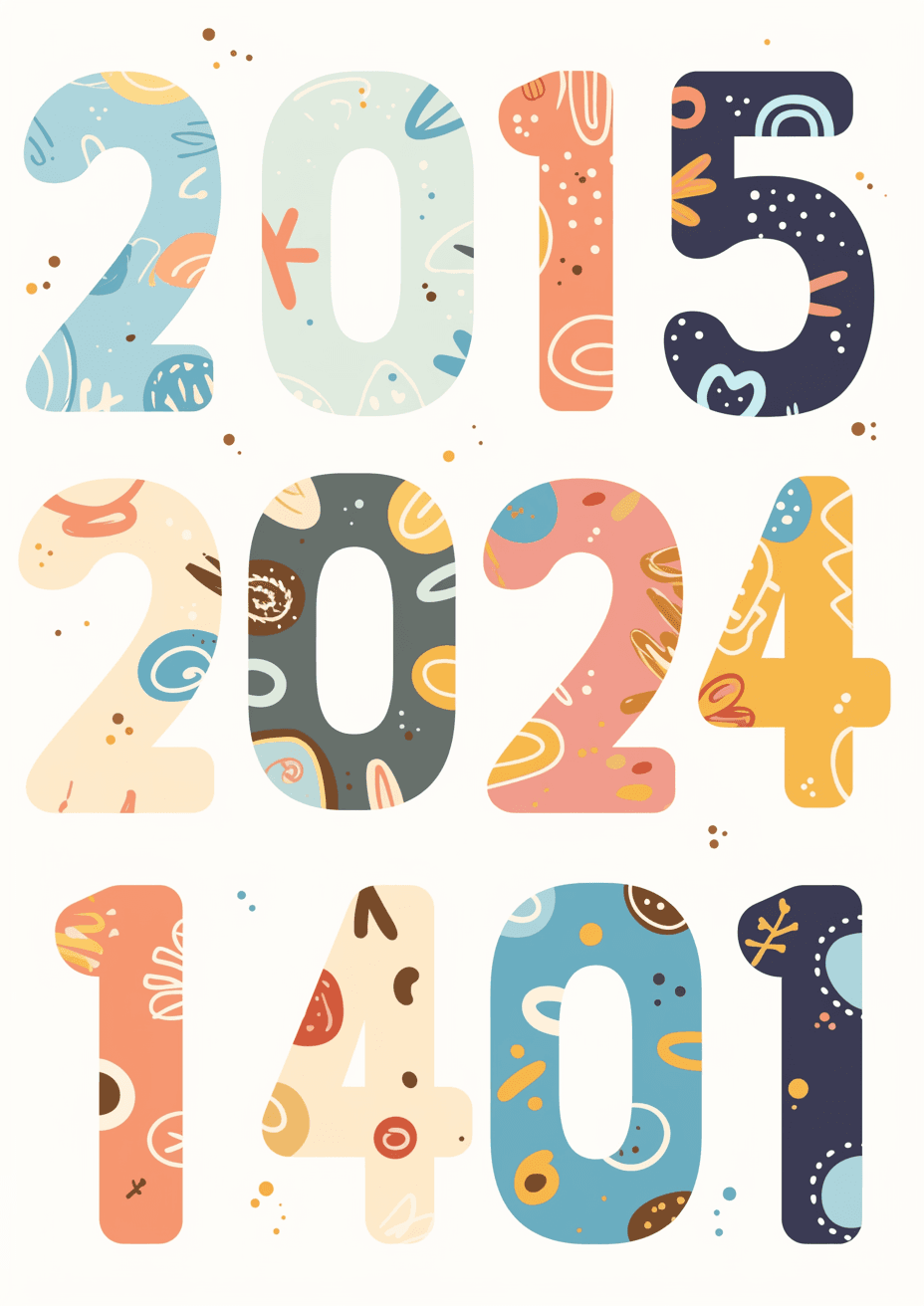 Geo Number 319 original repeating artwork