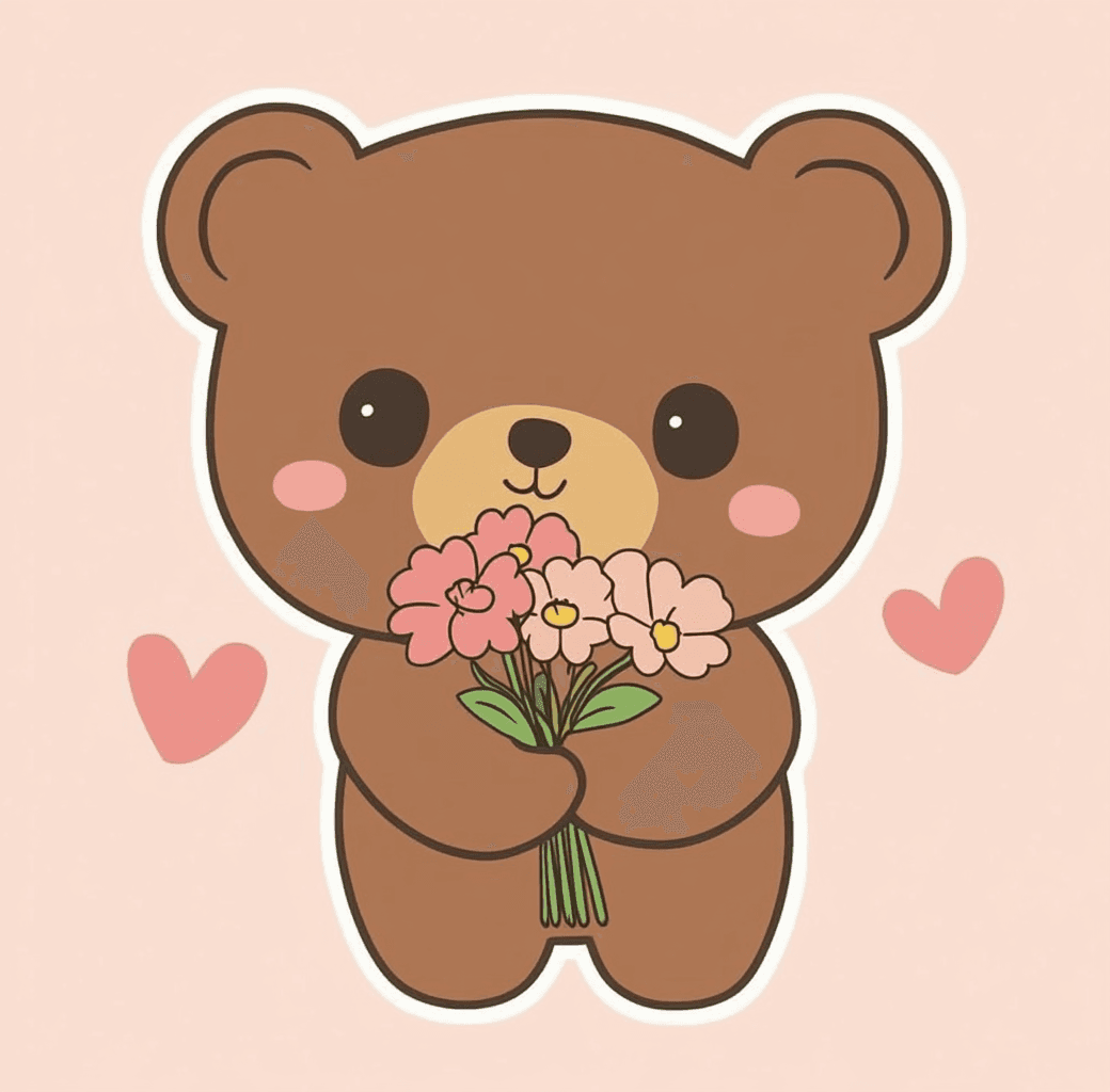 Bear Morning original repeating artwork