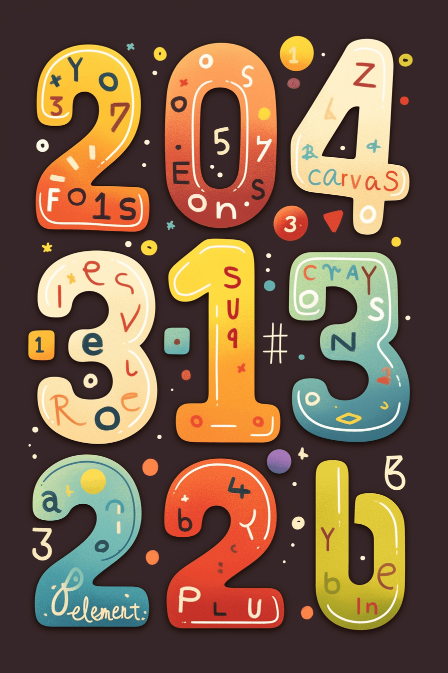 Geo Number 384 original repeating artwork