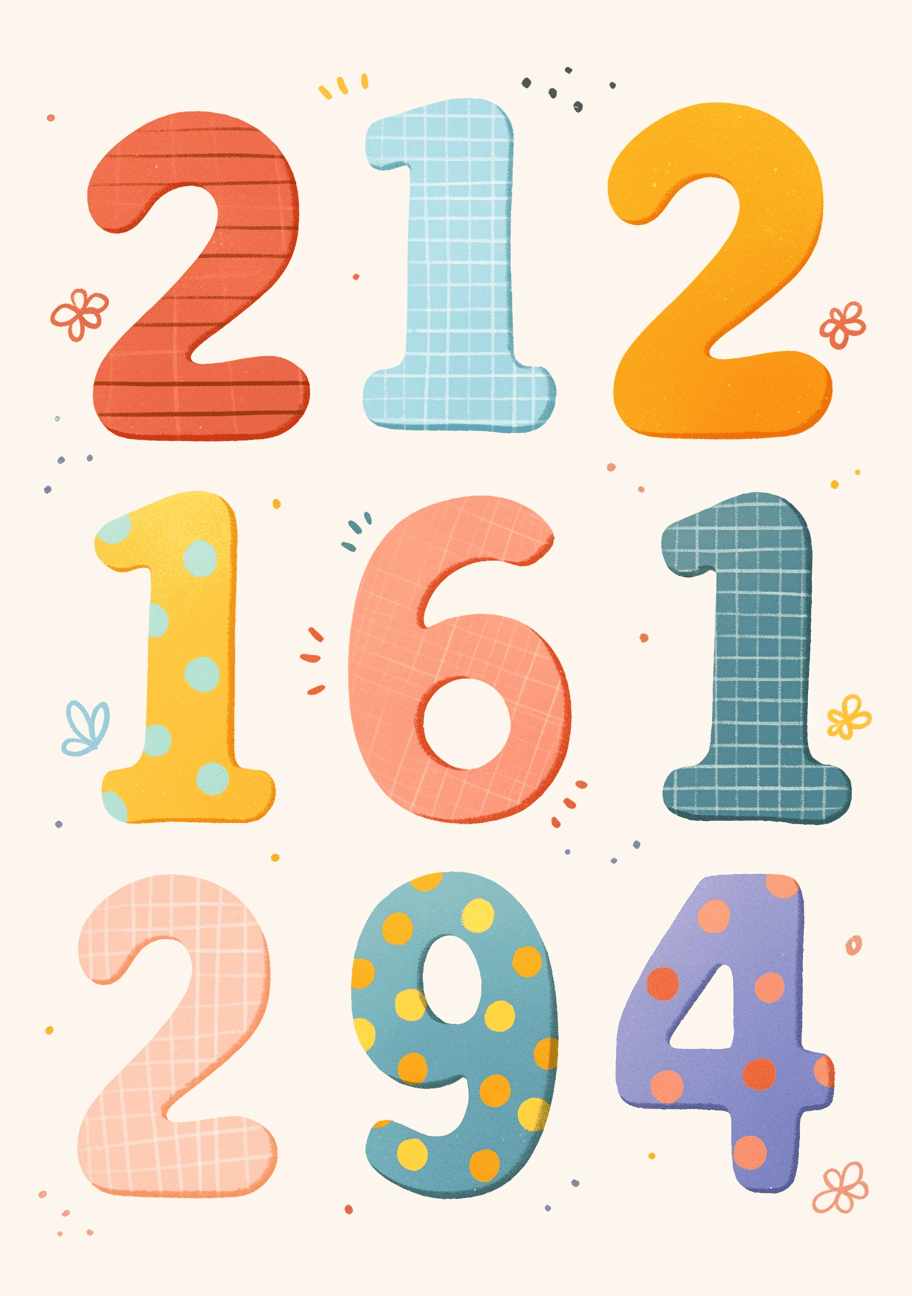 Geo Number 422 original repeating artwork