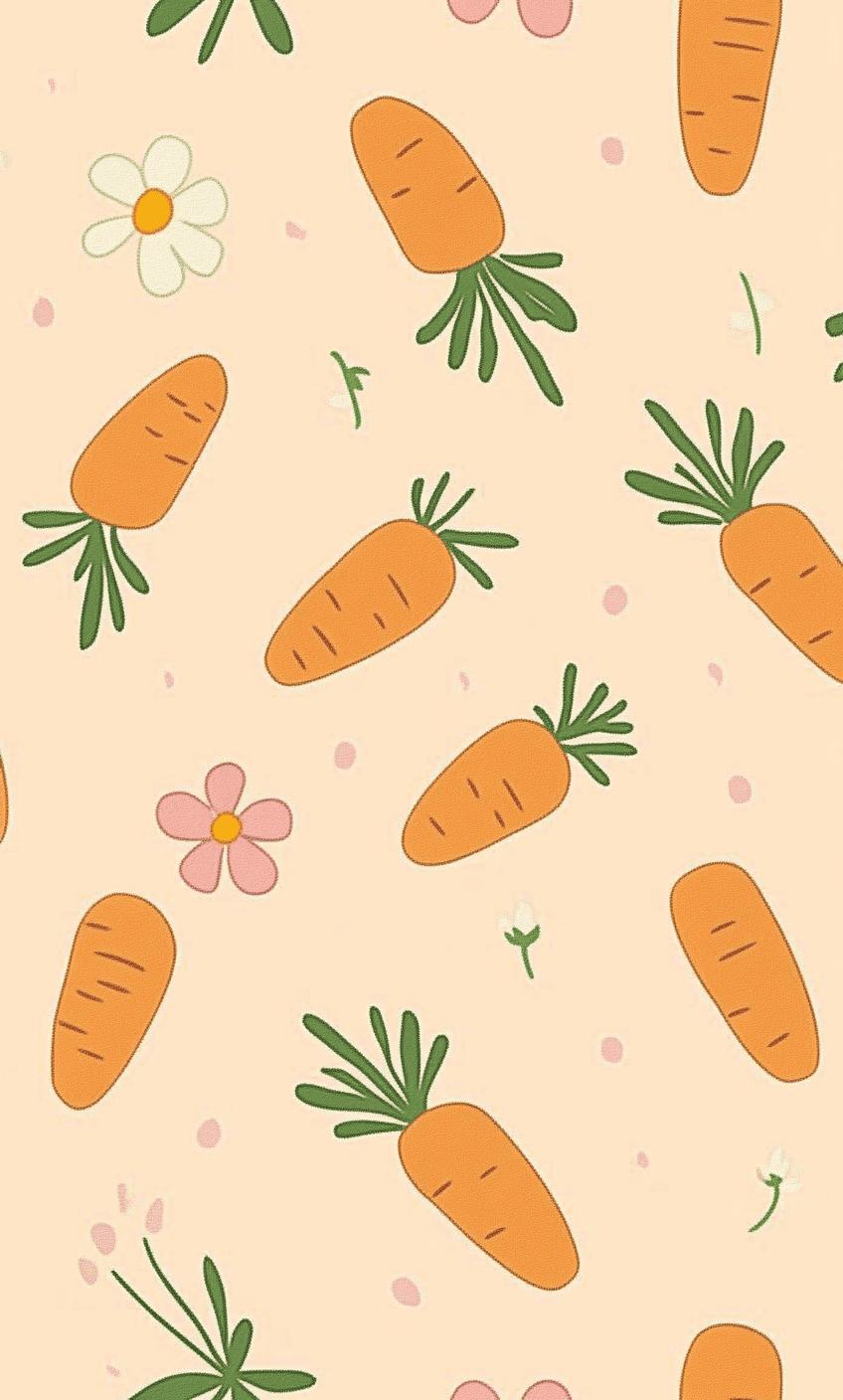 Carrot Sprint original repeating artwork