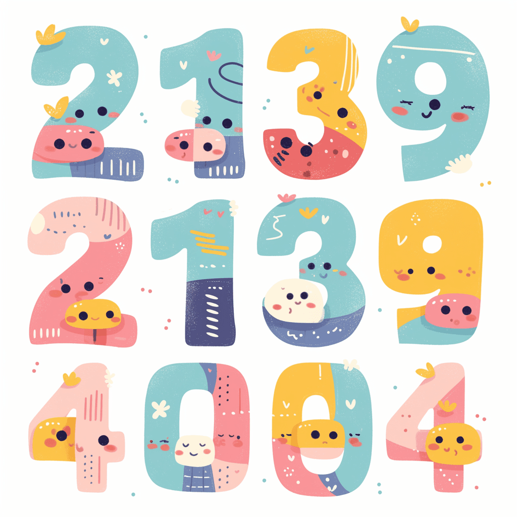 Geo Number 316 original repeating artwork