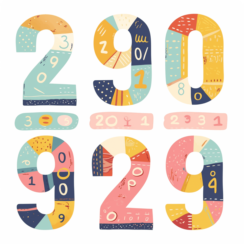 Geo Number 381 original repeating artwork