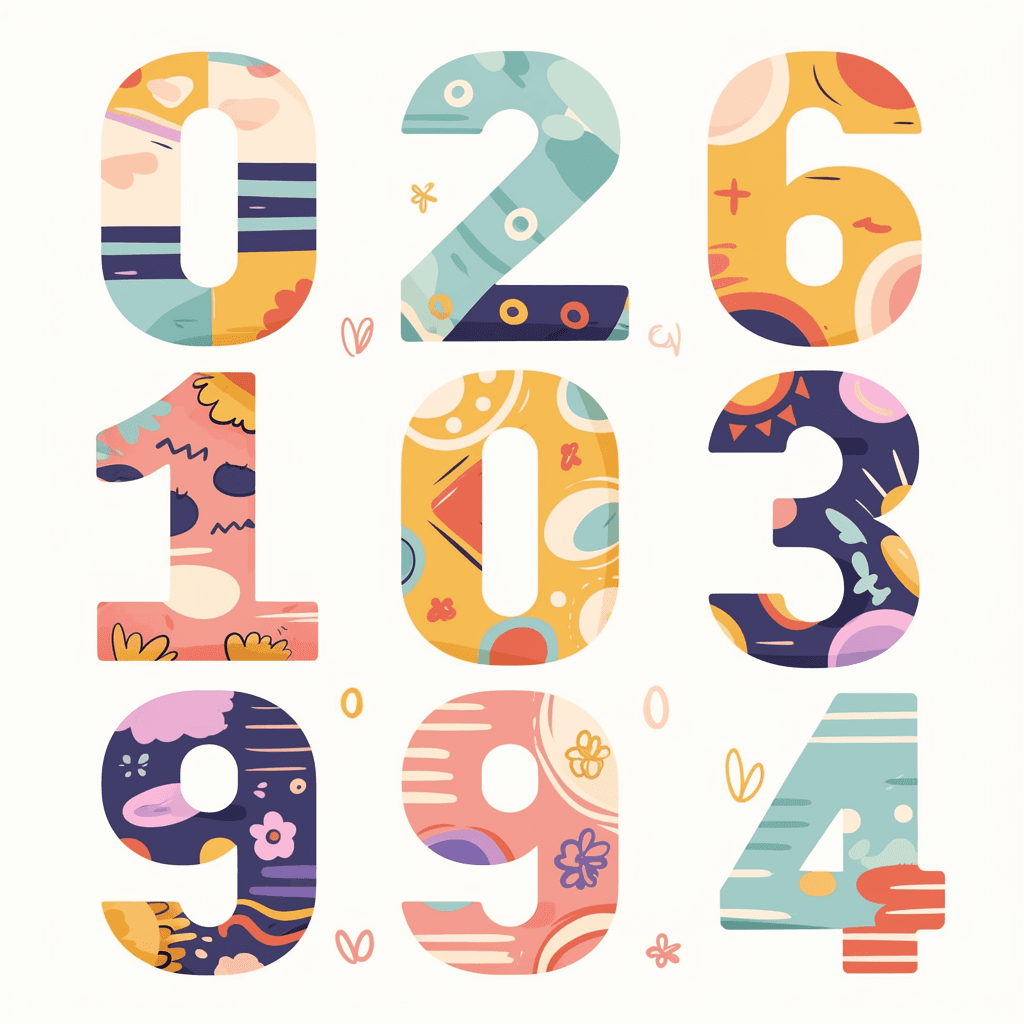 Geo Number 231 original repeating artwork