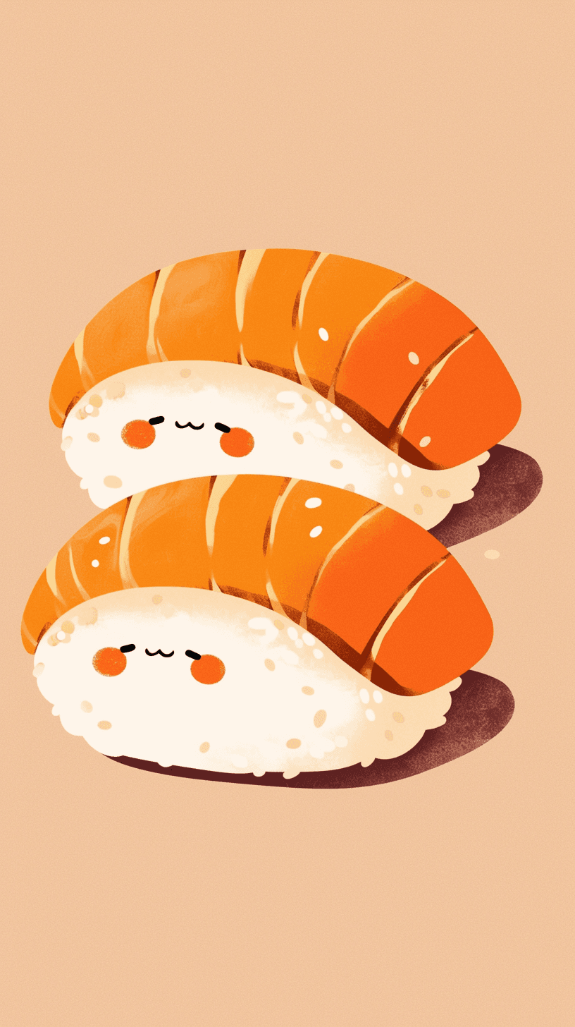 Sushi 004 original repeating artwork