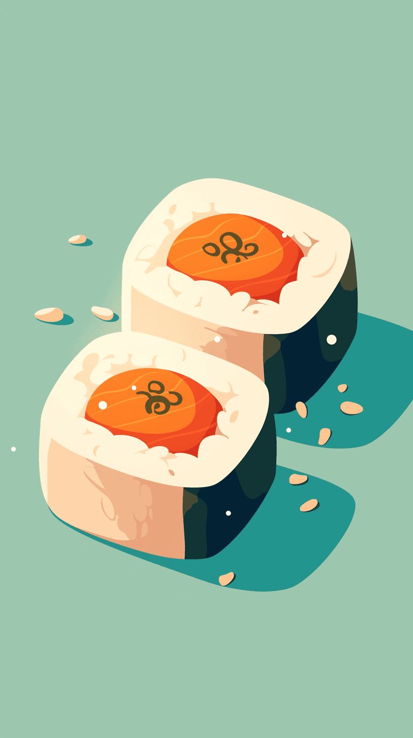 Sushi Party original repeating artwork