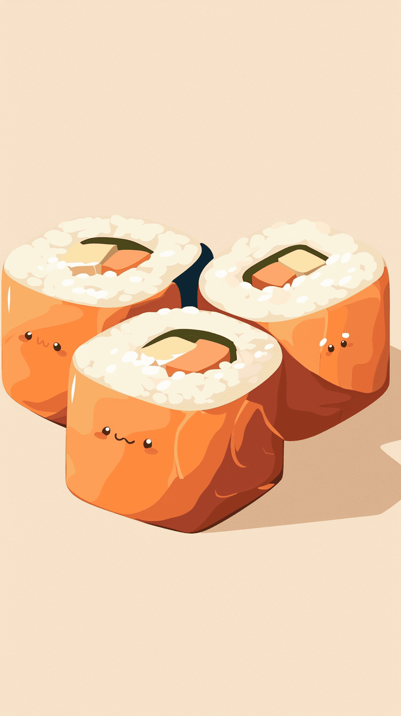 Sushi Bop original repeating artwork