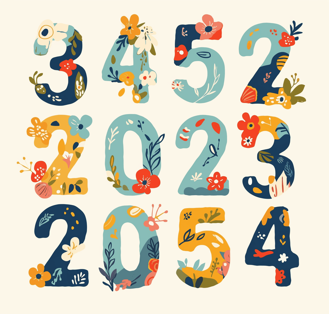 Geo Number 184 original repeating artwork