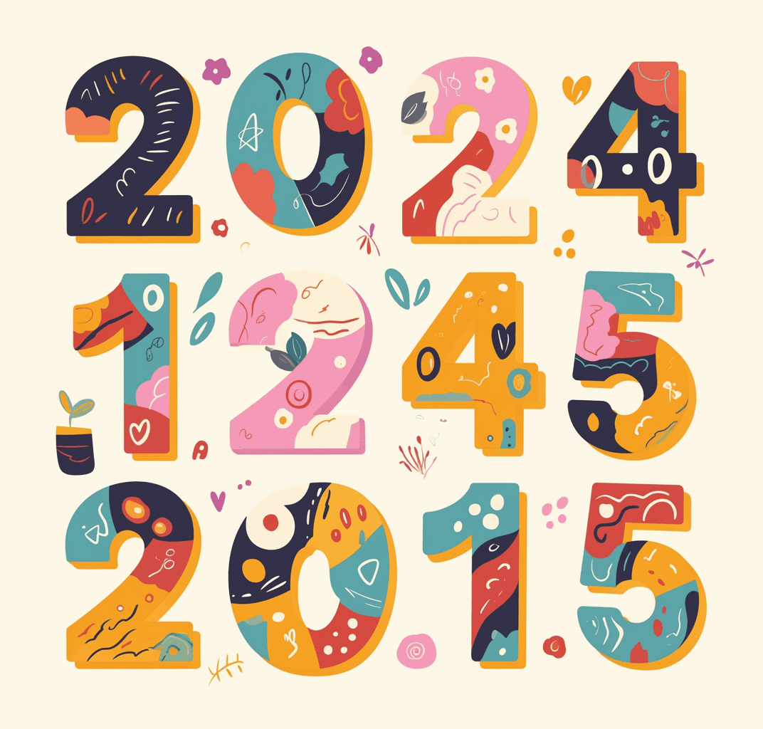Geo Number 143 original repeating artwork