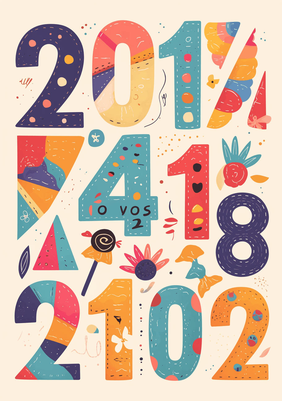 Geo Number 313 original repeating artwork